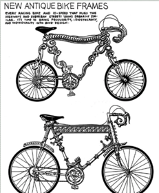 Antique bike frames